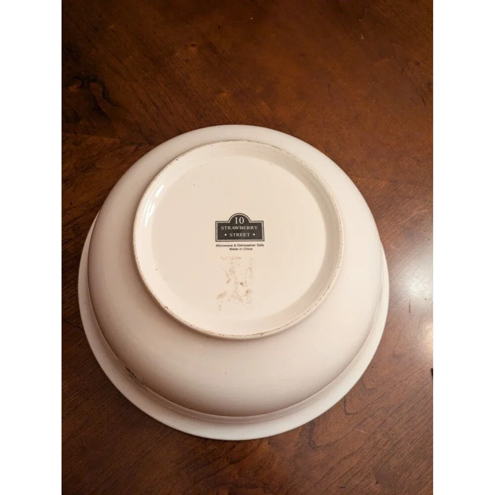 10 Strawberry Street White Pinch Bowl 12